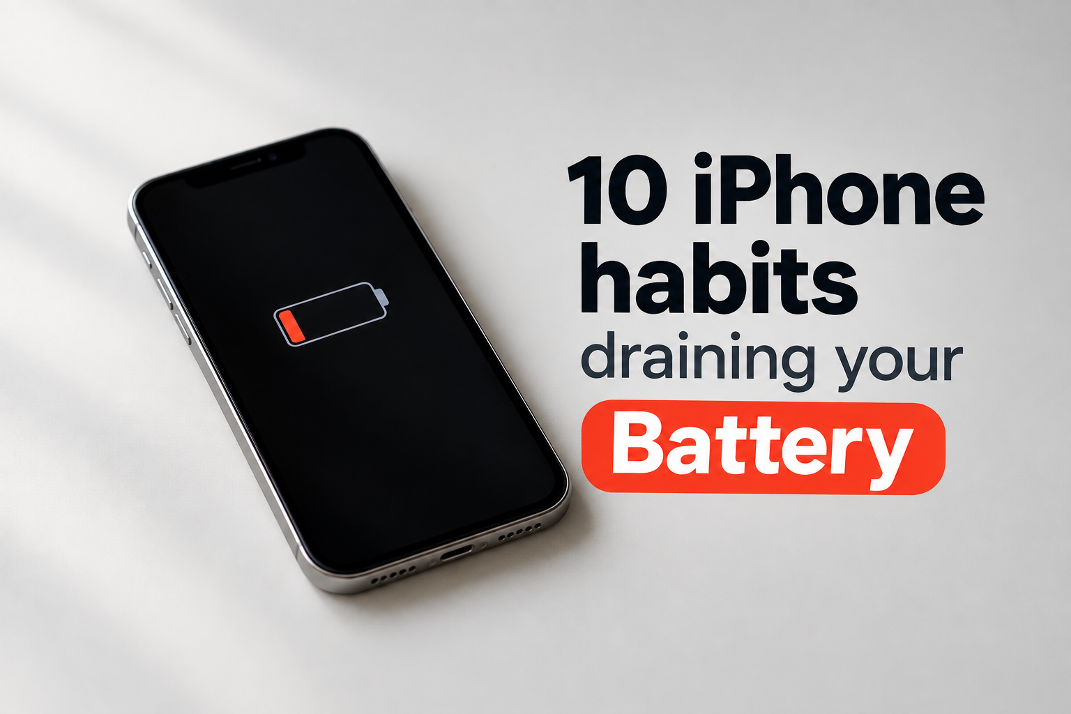 10 Habits That Are Destroying Your iPhone Battery